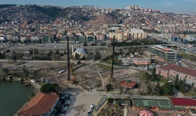 İzmit Millet Bahçesi'nde çalışma devam ediyor