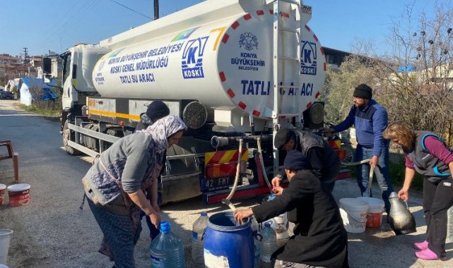 Konya, Hatay'a 'temiz su' sağlıyor