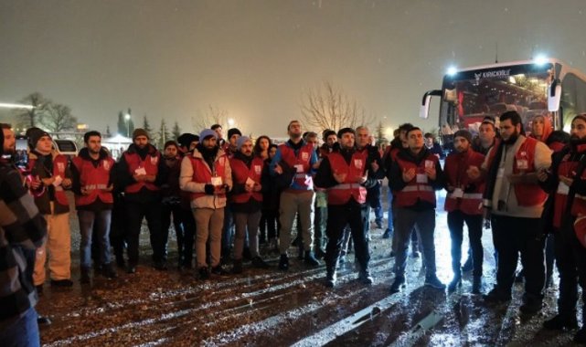 Türk Kızılay Bursa gönüllüleri dualarla uğurlandı