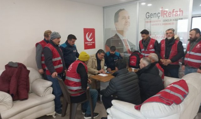 Yeniden Refah Kayseri'den 'deprem' mesajı