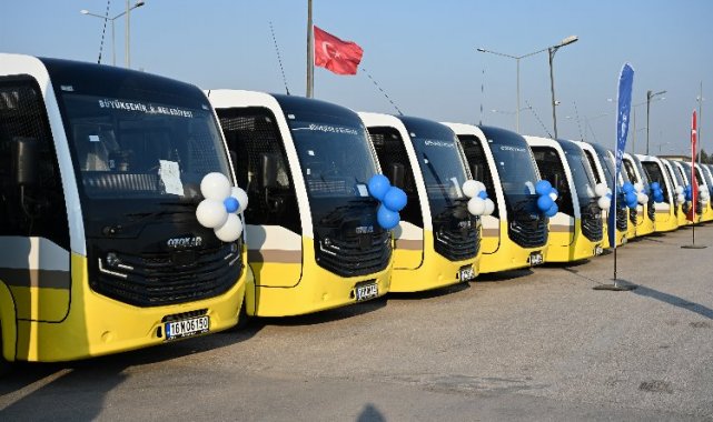 Bursa'nın ulaşım filosuna 56 otobüs daha