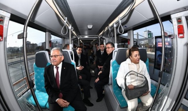 Kayseri'de yeni tramvay hattı hizmete başladı