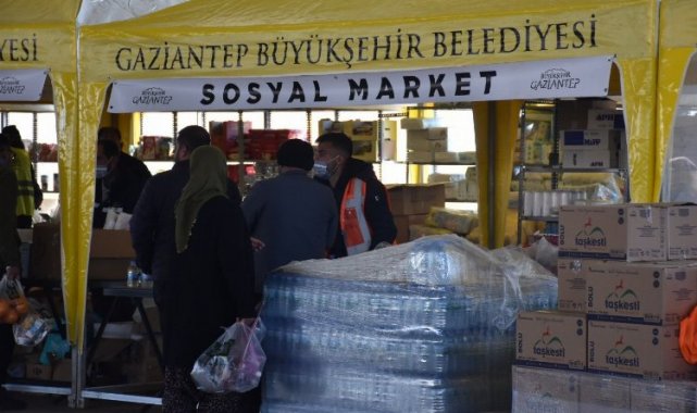 Gaziantep'in sosyal marketleri ihtiyaçlara yanıt veriyor
