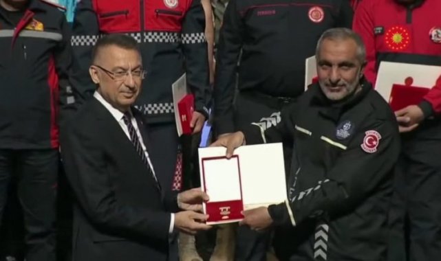 Kocaeli İtfaiyesi'ne Devlet Üstün Fedakârlık Madalyası