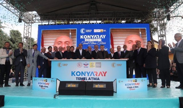 KONYARAY Banliyö Hattı'na temel
