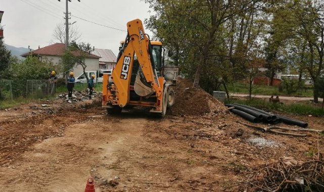 Sakarya Akyazı'da altyapı çalışmaları sürüyor