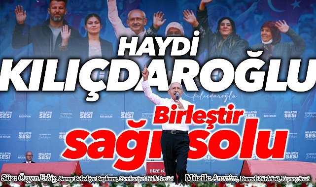 Tekirdağ, Kemal Kılıçdaroğlu'nu bu ezgiyle karşılayacak
