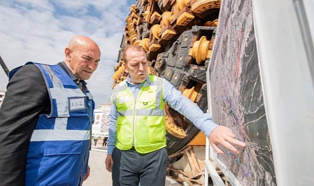 Buca Metrosu'nun ilk köstebeği geldi Soyer: “Tıkır tıkır çalışmaya devam ediyoruz