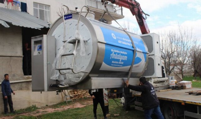 Büyükşehir'den Korkuteli Yelten'e süt tankı