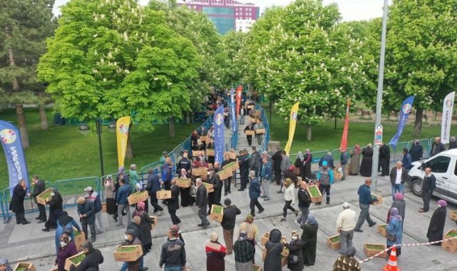 Kayseri Kocasinan'da 'organik' dağıtım