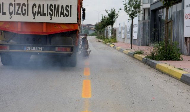 Sakarya'dan güvenli sürüş için yeni yol çizgileri