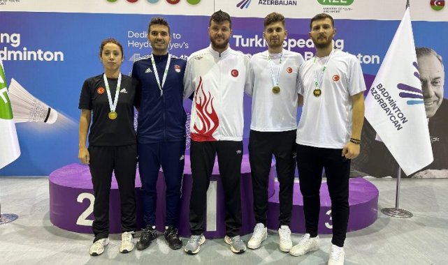 Bursalı badmintoncular Azerbaycan'dan 3 madalyayla döndü