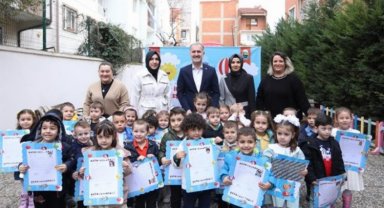 Bursa İnegöl'de miniklerin karne sevinci