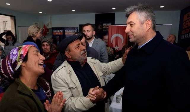 Ak Parti Seçim İrtibat Bürosu açılışında İlhan Ocaklı'ya yoğun ilgi