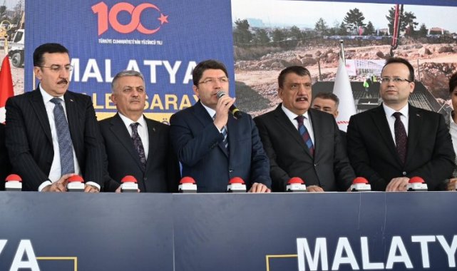Bakan Tunç Malatya Adalet Sarayı'nın temel atma törenine katıldı