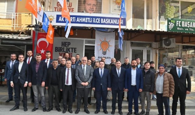 Başkan Ergün ve Başkan Alhan, AK Parti İlçe Teşkilatını ziyaret etti
