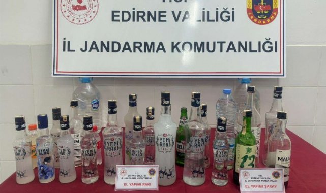 İpsala'da kaçak alkol operasyonu