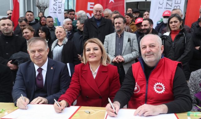 İzmit Belediyesi'nde toplu sözleşme sevinci