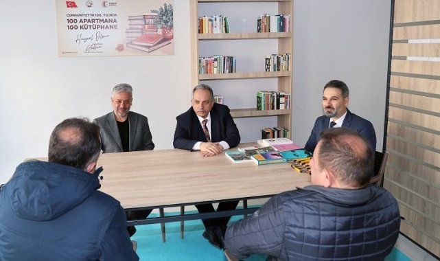 Kayseri Talas'tan 100 Apartmana 100 Kütüphane