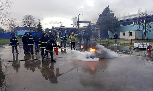 Kocaeli Büyükşehir İtfaiyesi'nden Tekirdağ'da eğitim