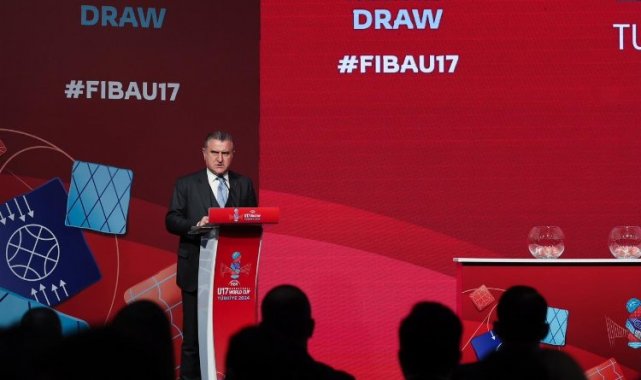 Bakan Bak, FIBA 17 Yaş Altı Dünya Kupası kura çekimine katıldı