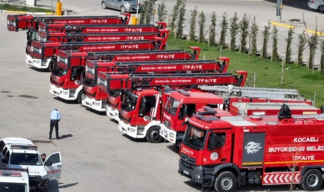 Kocaeli'de yeni araçlar İtfaiyenin gücüne güç katacak