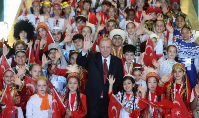 Dünya çocukları Beştepe'de
