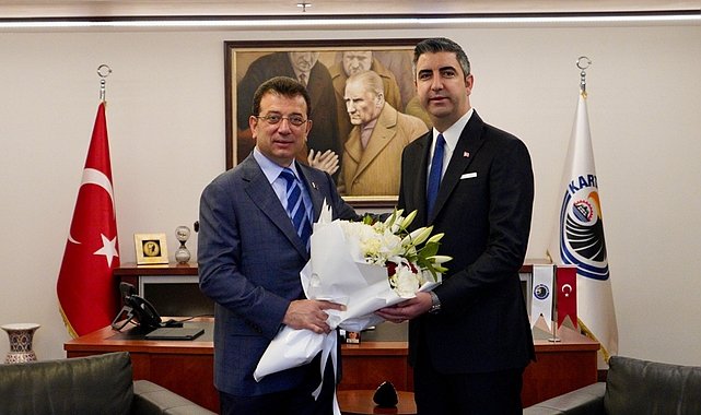 İBB Başkanı Ekrem İmamoğlu, Kartal Belediye Başkanı Gökhan Yüksel'e tebrik ziyaretinde bulundu