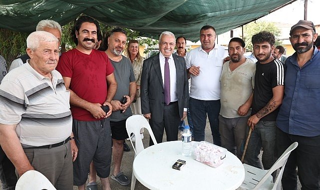 Başkan Şadi Özdemir Alaaddinbey Kurban Pazarı'nı gezdi
