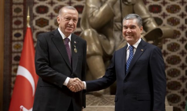 Cumhurbaşkanı Erdoğan, Berdimuhammedov ile görüştü