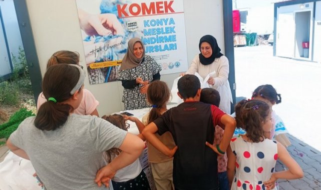 KOMEK Hataylı çocukları sevindirdi