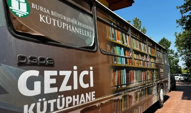 Bursa Büyükşehir Belediyesi'nden Gezici Kütüphane hizmeti