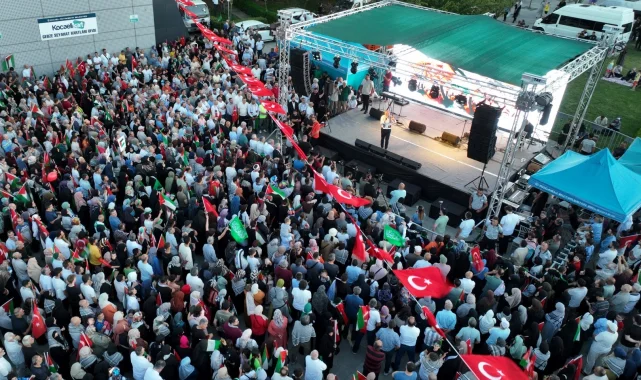 Kocaeli, Şehit Haniye ve Filistin için meydanda