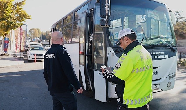 Nevşehir'de Halk Otobüsleri Denetlendi