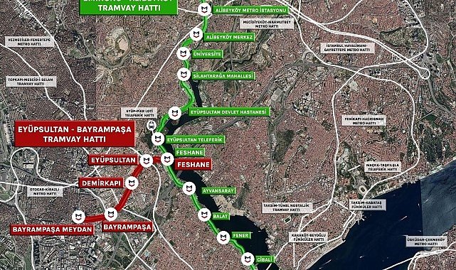 İstanbul'un Yeni Raylı Sistemi: Eyüpsultan - Bayrampaşa Tramvay Hattının Yapımı Sürüyor