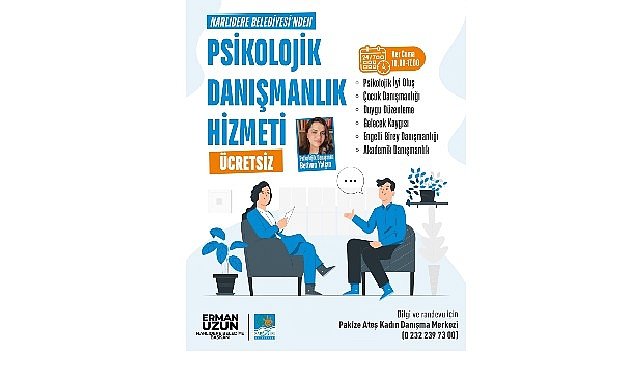 Narlıdere belediyesi'nden, ücretsiz psikolojik danışmanlık hizmeti