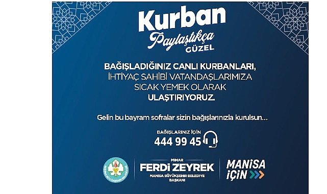 Kurban bağışları Büyükşehir ile ihtiyaç sahiplerine ulaşacak 