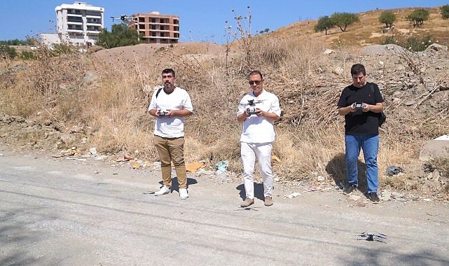 Seferihisar Belediyesi'nden drone destekli kaçak hafriyat denetimi