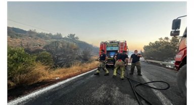 Urla yangını kontrol altına alındı