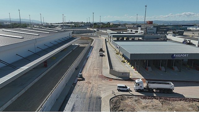 Railport'un çevre yolları asfaltlanıyor