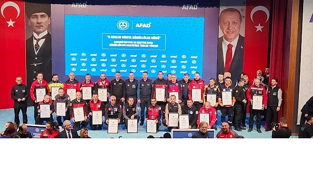 BAYRAK ekibi, AFAD tarafından akredite edildi