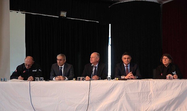 Aliağa'da İlçe Afet Müdahale Planı Toplantısı Gerçekleştirildi