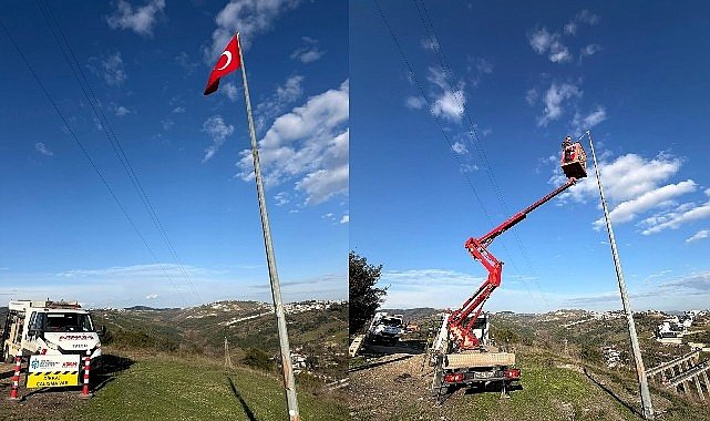 Kocaeli Büyükşehir'den bayrak hassasiyeti
