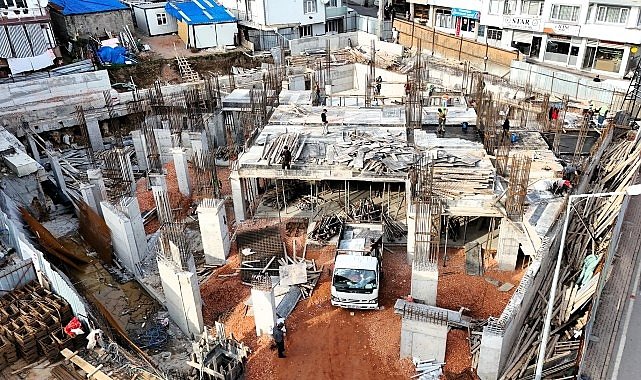 Yeni Kuruçeşme Merkez Camii hızla yükseliyor
