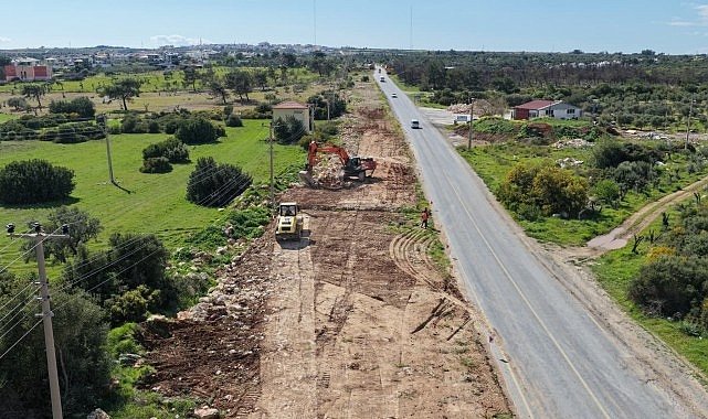 Başkan Çerçioğlu'ndan Akbük'te Yol Yenileme Çalışması
