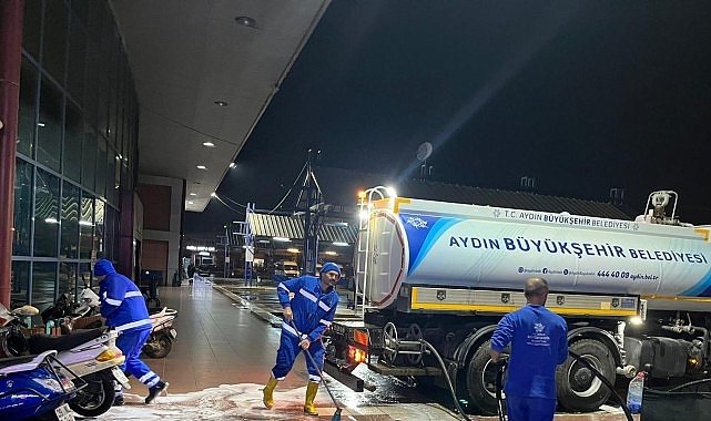 Başkan Çerçioğlu'ndan Bayram Öncesi Otobüs Terminallerinde Temizleme Çalışması