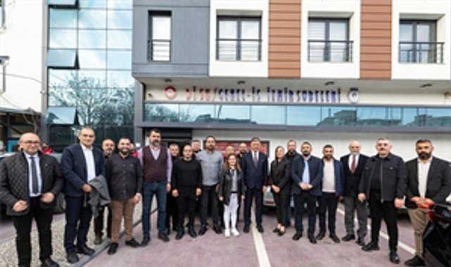 Başkan Tugay'dan Gümüştekin'e ziyaret