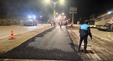 Büyükşehir'den yoğun asfalt mesaisi