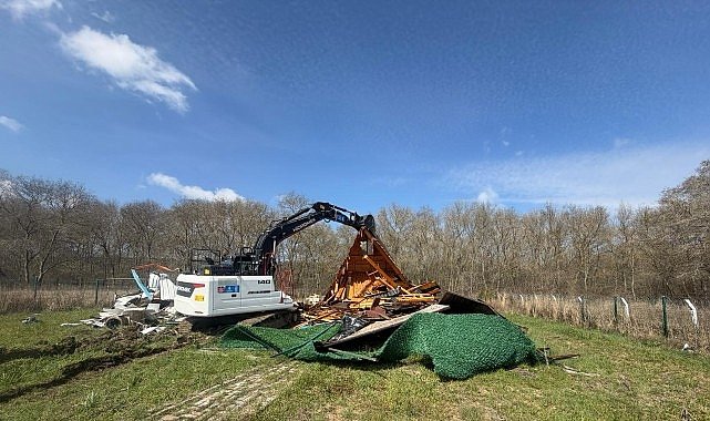 İSKİ, Terkos Havzası'ndaki Kaçak Yapıları Kaldırdı