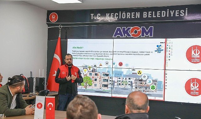 Keçiören Belediyesi'nden Personele Yangın Söndürme Eğitimi
